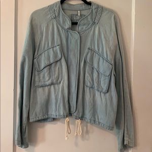 LOFT Chambray Bomber Jacket
